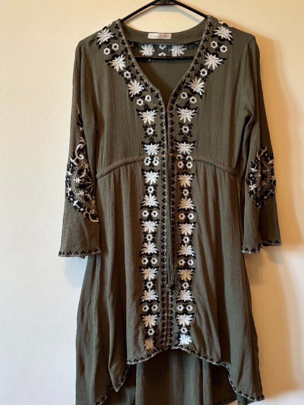 R. Vivimos Boho Hippie Summer Dress L